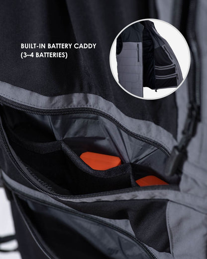 Insulated Camera Vest - Charcoal