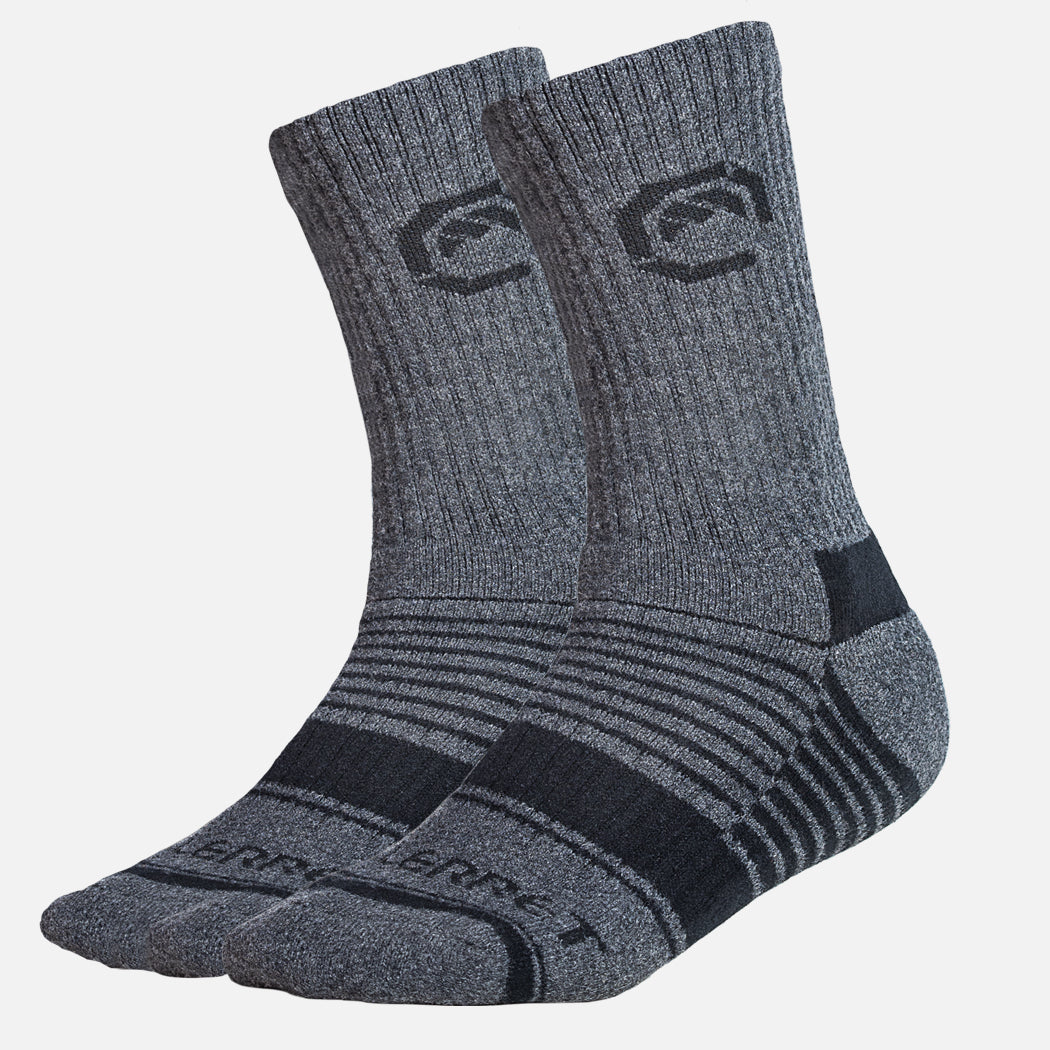Merino Wool Crew Sock - Grey Winter